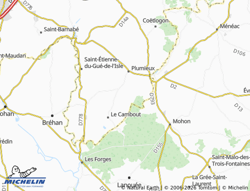 Kaart MICHELIN Quillien - ViaMichelin