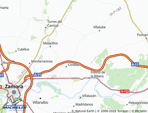Mapa MICHELIN Algodre - ViaMichelin