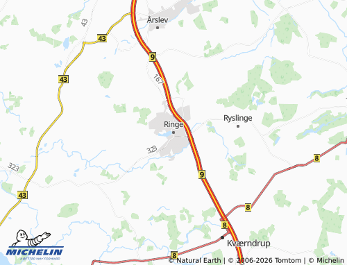 Kaart MICHELIN Ringe - ViaMichelin