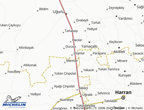 MICHELIN Ozanlar map - ViaMichelin