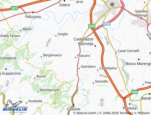 Mapa MICHELIN Frascaro - ViaMichelin