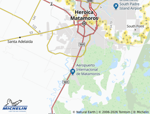 Mappa MICHELIN Adolfo López Mateos Sur - ViaMichelin