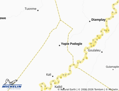 Mappa MICHELIN Yopie Podogle - ViaMichelin