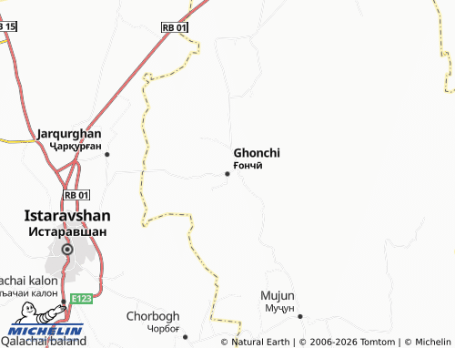 MICHELIN Ghonchi map - ViaMichelin