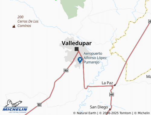 MICHELIN Los Álamos map - ViaMichelin