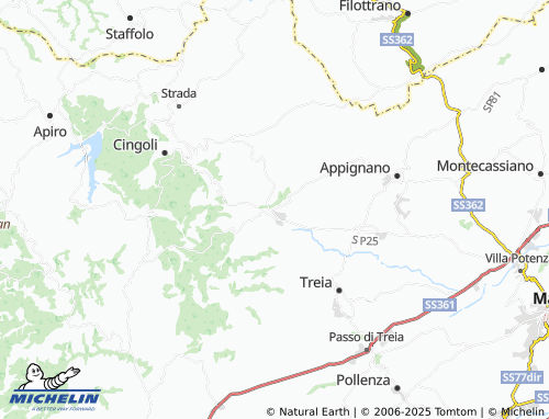 MICHELIN Grottaccia map - ViaMichelin