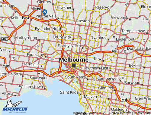 MICHELIN-Landkarte Carlton - ViaMichelin