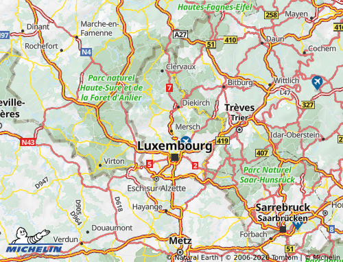 Mappa MICHELIN Mersch - ViaMichelin