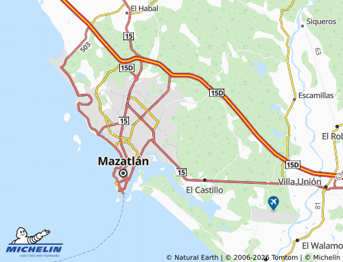 Kaart MICHELIN Rincón de Mazatlán - ViaMichelin