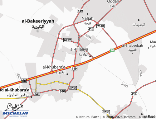 MICHELIN-Landkarte Al Baida - ViaMichelin