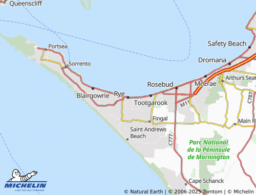 MICHELIN Rye map - ViaMichelin