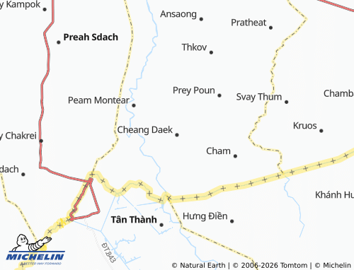 Mappa MICHELIN Cheang Daek - ViaMichelin
