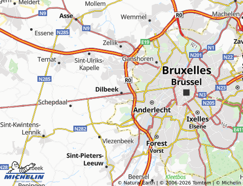 Mapa MICHELIN Dilbeek - ViaMichelin