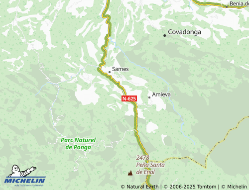 MICHELIN Vega de Cien map - ViaMichelin