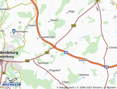 Mapa MICHELIN Glienke - ViaMichelin