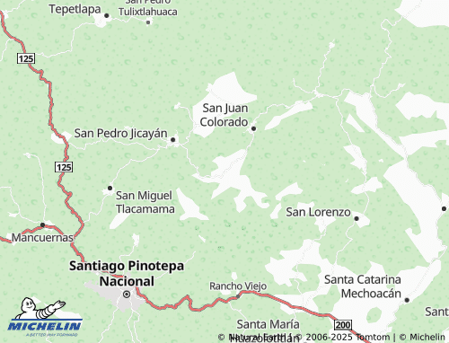 MICHELIN Pinotepa de Don Luis map - ViaMichelin