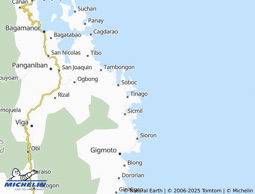 MICHELIN Tinago map - ViaMichelin