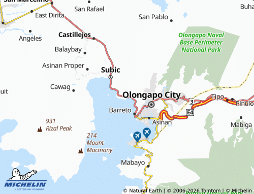 MICHELIN Mabayuan map - ViaMichelin