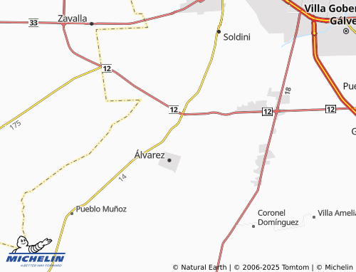 MICHELIN Piñero map - ViaMichelin