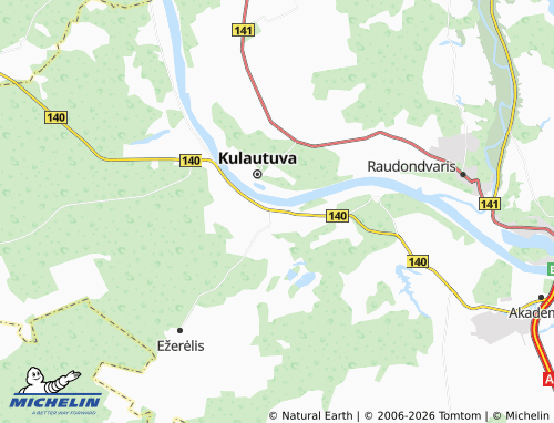 Mapa MICHELIN Zapyškis - ViaMichelin