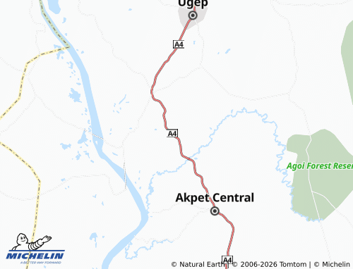 MICHELIN Abini map - ViaMichelin