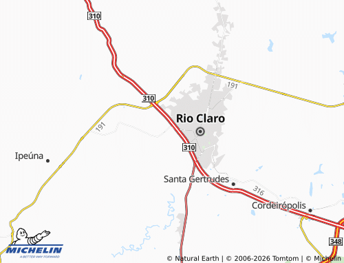 MICHELIN Centenário map - ViaMichelin
