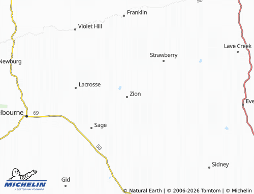 Mapa MICHELIN Zion - ViaMichelin