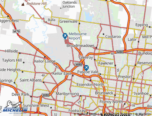 Mappa MICHELIN Tullamarine - ViaMichelin