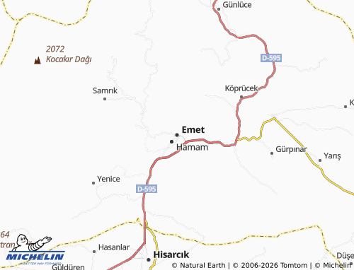 Mappa MICHELIN Emet - ViaMichelin