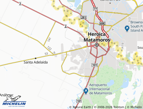 Mapa MICHELIN Las Jacarandas - ViaMichelin