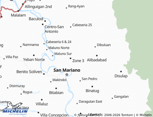 MICHELIN Minanga map - ViaMichelin