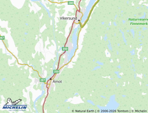 MICHELIN-Landkarte Sønsteby - ViaMichelin