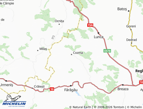 MICHELIN-Landkarte Cozma - ViaMichelin