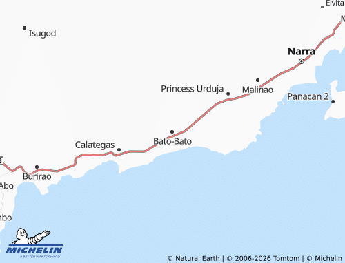 MICHELIN Bato-Bato map - ViaMichelin