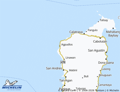 MICHELIN Agpudlos map - ViaMichelin