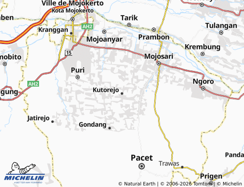 MICHELIN Kutorejo map - ViaMichelin