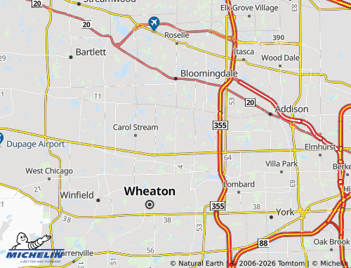 Mappa MICHELIN Glendale Heights - ViaMichelin