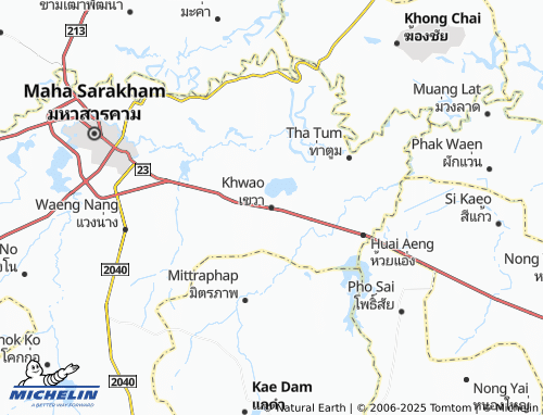MICHELIN Khwao map - ViaMichelin