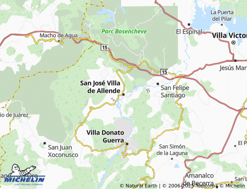 Mappa MICHELIN San José Villa de Allende - ViaMichelin