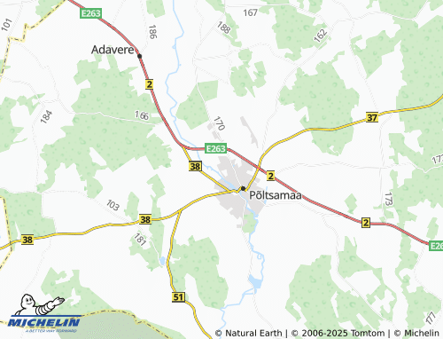 MICHELIN Mällikvere map - ViaMichelin
