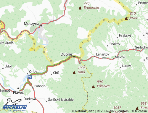 Carte MICHELIN Dubne - ViaMichelin