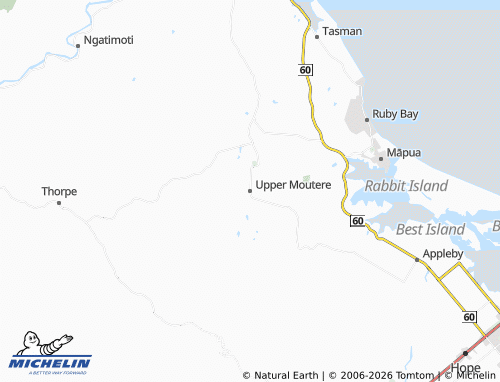 Mapa MICHELIN Upper Moutere - ViaMichelin