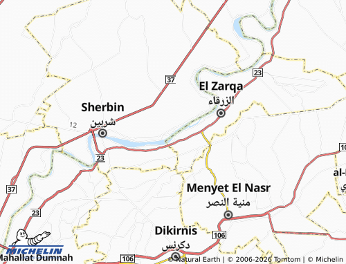MICHELIN El Ahmadeyah map - ViaMichelin