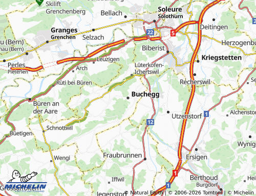 Mapa MICHELIN Buchegg - ViaMichelin