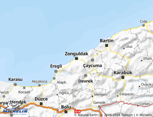 Mapa MICHELIN Zonguldak - ViaMichelin