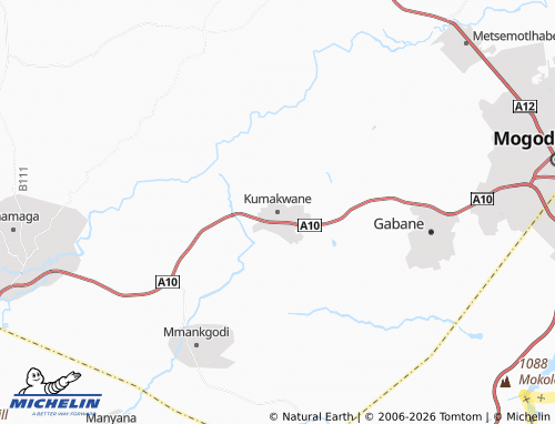 Mappa MICHELIN Kumakwane - ViaMichelin