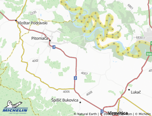 Mapa MICHELIN Stari Gradac - ViaMichelin