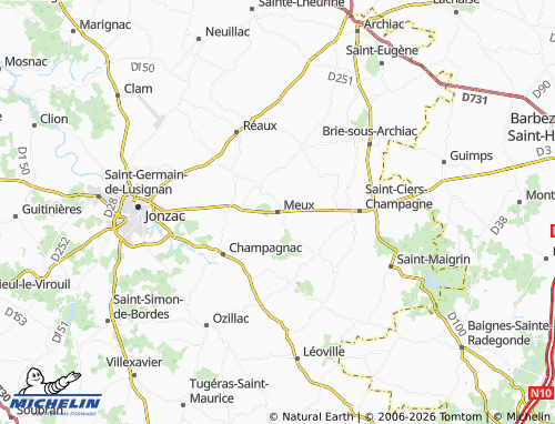 Mapa MICHELIN Meux - ViaMichelin