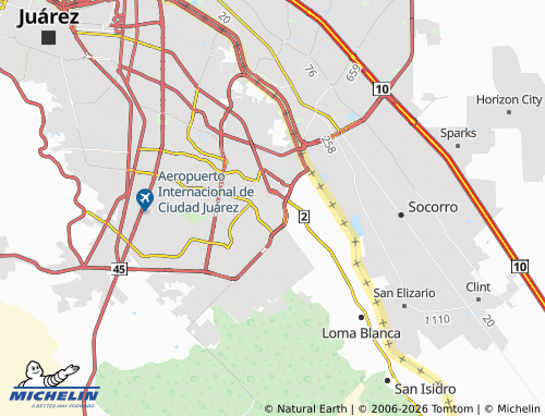 Mappa MICHELIN Morelos Zaragoza - ViaMichelin
