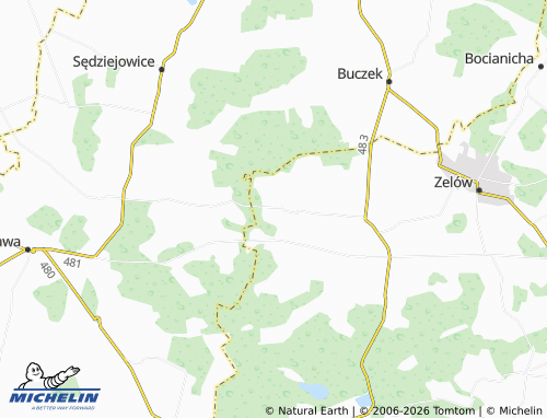 Mapa MICHELIN Jawor - ViaMichelin